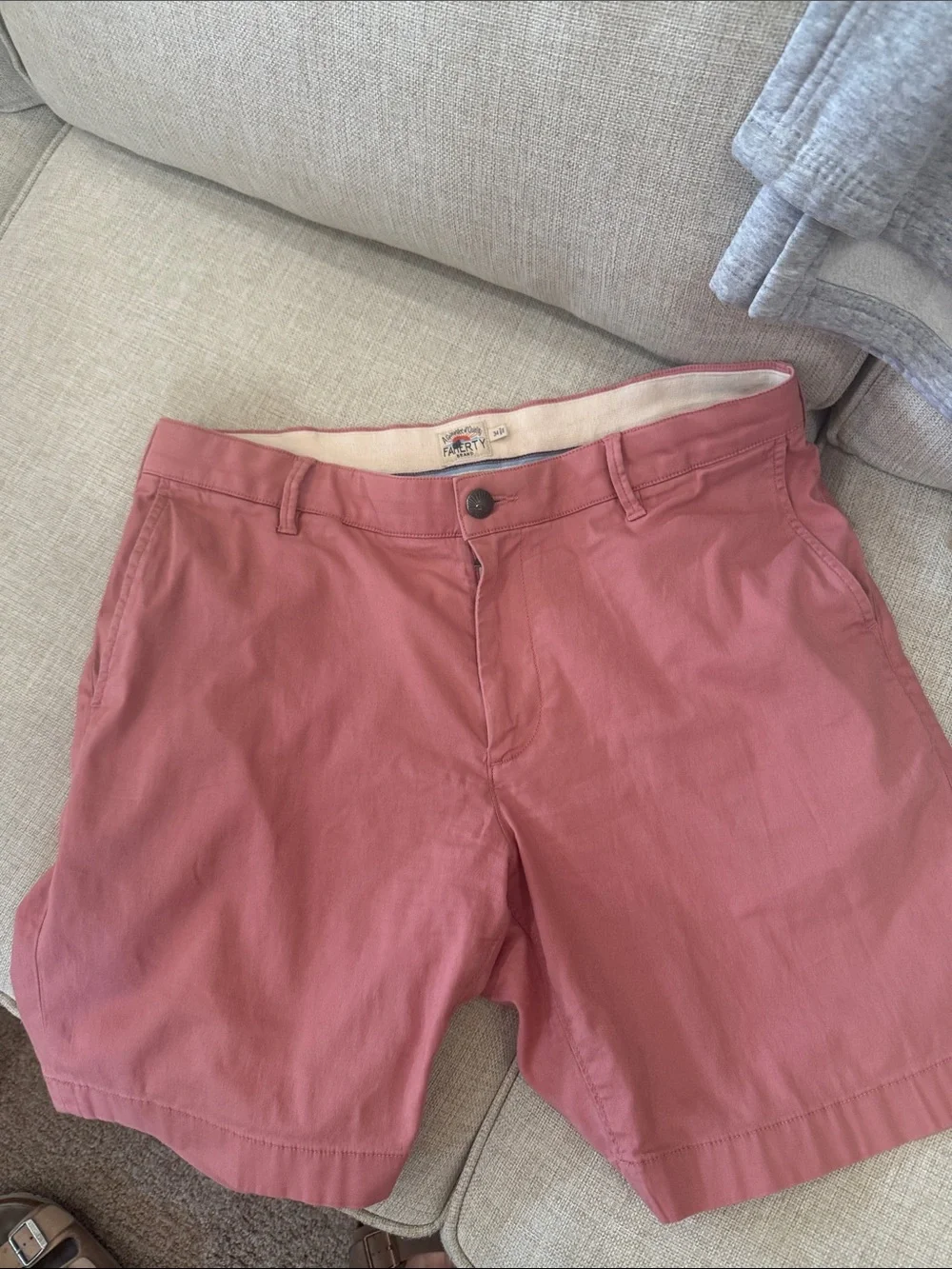 Faherty Men’s Flat Front Shorts - Dusty Rose